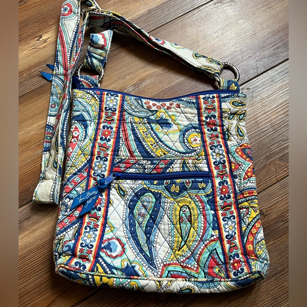 Vera Bradley Hipster Crossbody Handbag In Retired Marina Paisley Pattern